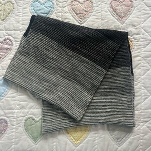 Aqua Grey and black tri-color circle scarf fall cozy chic style blend winter